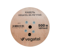 Кабель коаксиальный VEGATEL 8D-FB (Titan, черный) бухта 500м